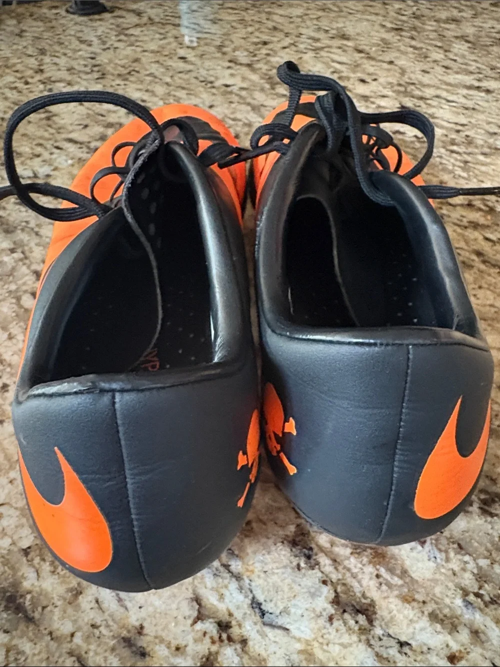 Nike Men’s Hypervenom Orange and Black Athletic Soccer Shoes